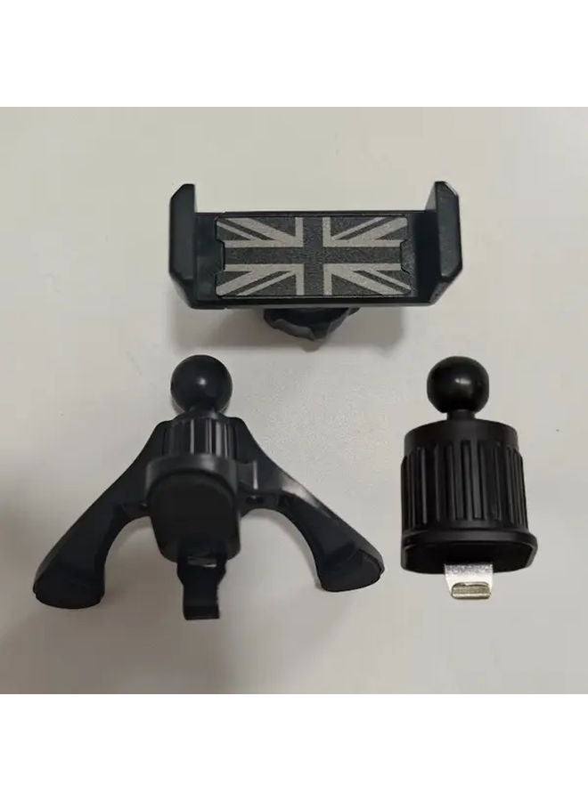 Red Blue ABS Dashboard Phone Stand For MINI Cooper 2014 Models With 360 Rotation Slip Grip One Hand Installation - Image 2